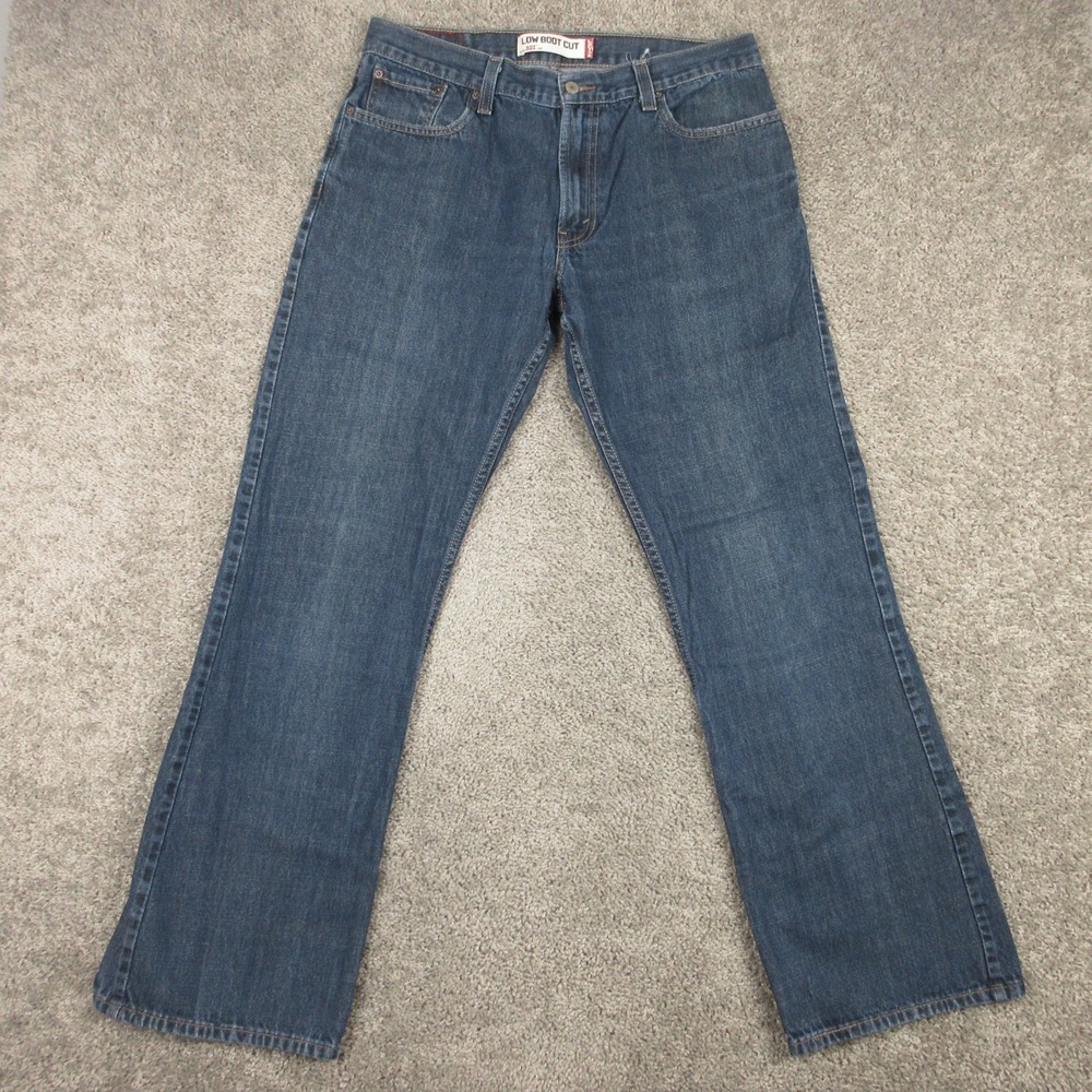 Vintage Levis Jeans Mens 36x34 Blue 527 Slim Bootcut Western Cowboy Denim Pants